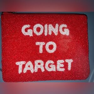 Kate Spade X Target Beaded Pouch “Going To Target”